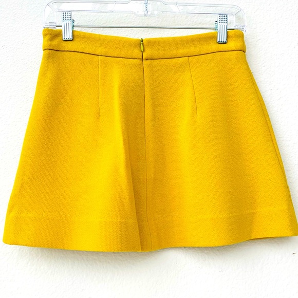 P.A.R.O.S.H.
matelassé mid-rise mini skirt in mustard yellow pocket details NWT - Picture 3 of 7